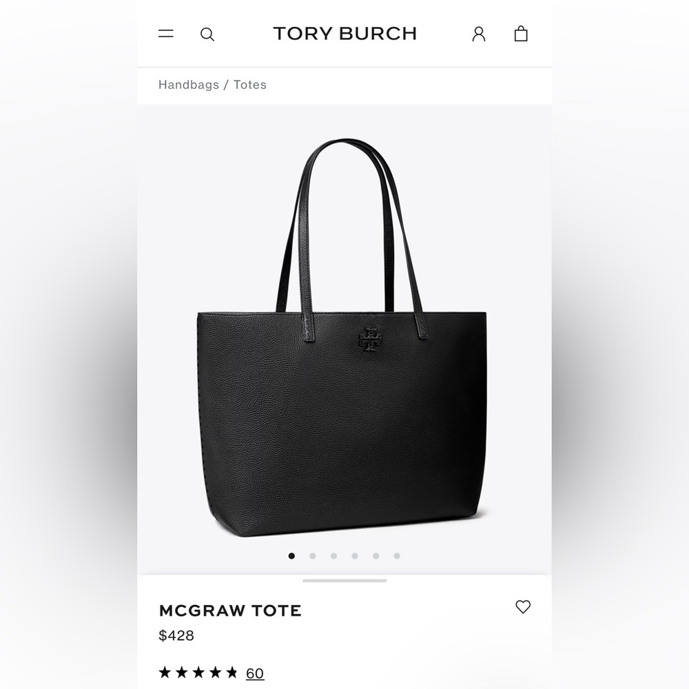 Tory Burch Black McGraw Tote